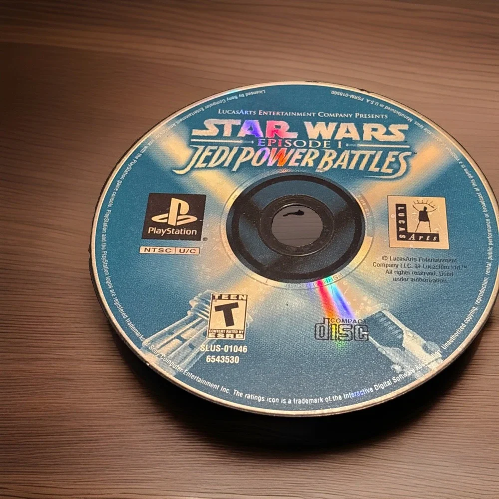 Star Wars Episode I Jedi Power Battles PS1 PlayStation 1 Disc Only Untested